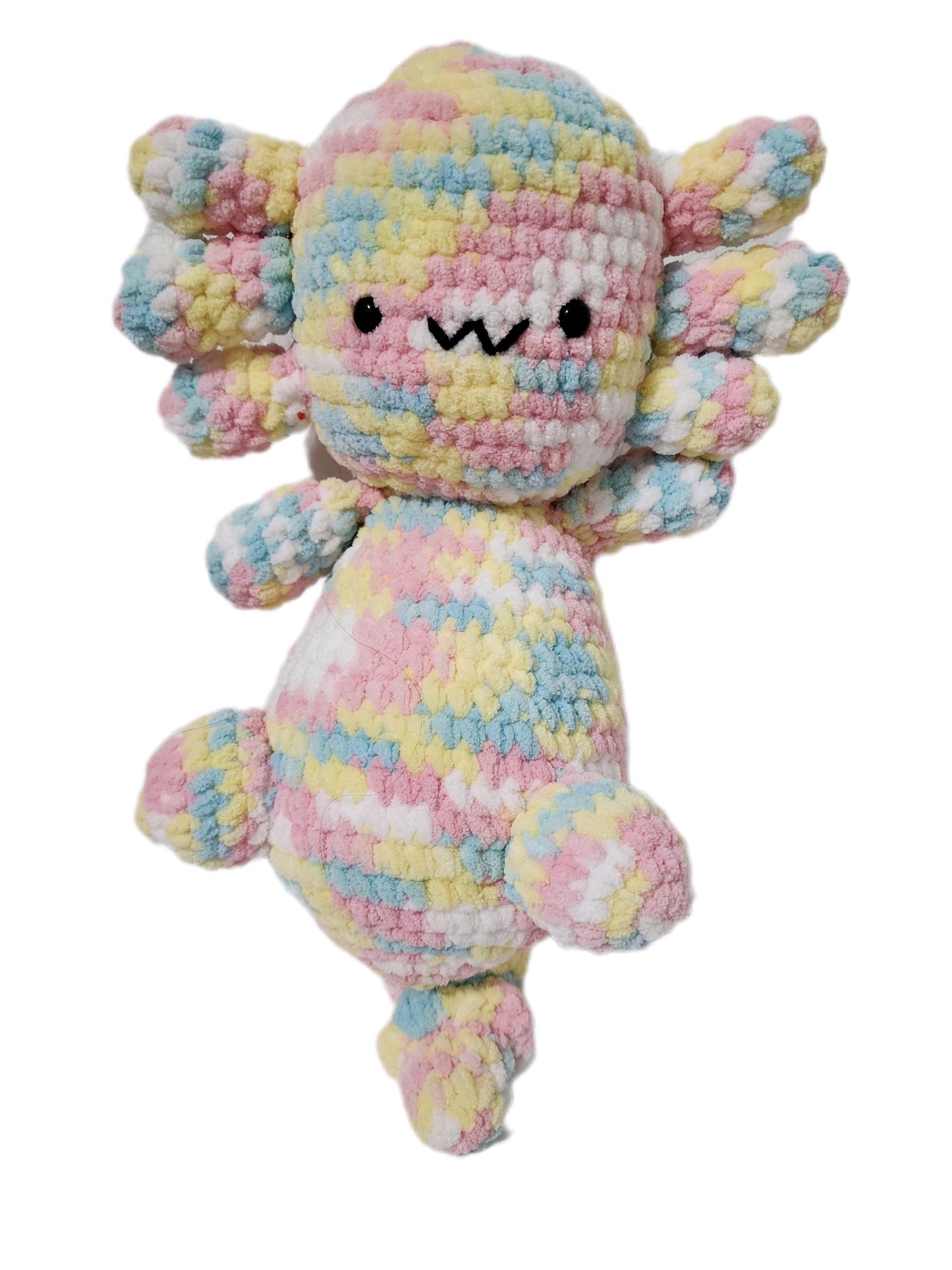 Multi-Color Axolotl- Large, Customize Your Own!!